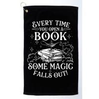 Every Time You Open A Book Some Magic Falls Out - Bookworm Golf Towel