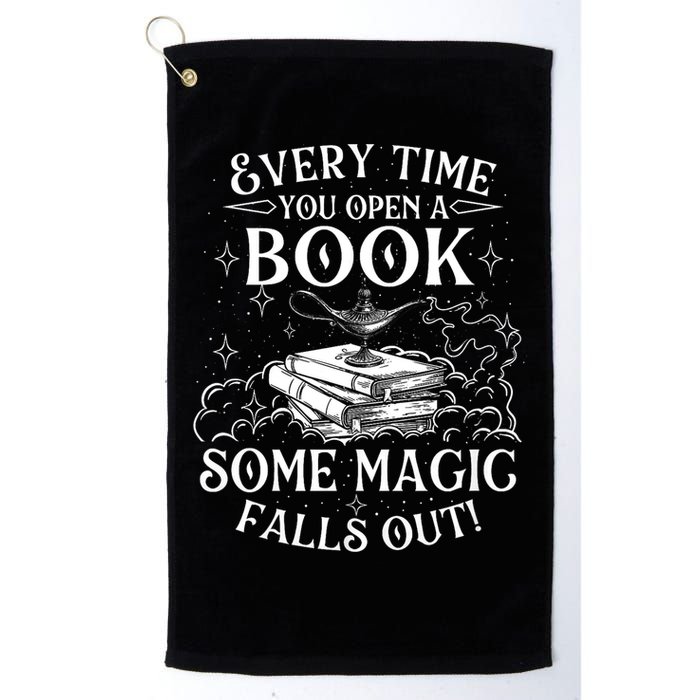 Every Time You Open A Book Some Magic Falls Out - Bookworm Golf Towel