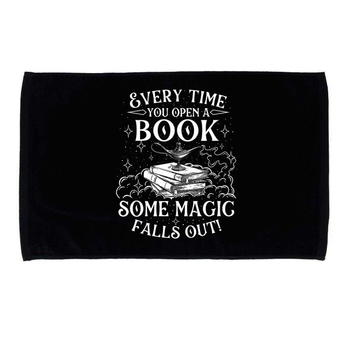 Every Time You Open A Book Some Magic Falls Out - Bookworm Microfiber Hand Towel