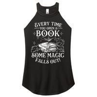 Every Time You Open A Book Some Magic Falls Out - Bookworm Women's Perfect Tri Rocker Tank