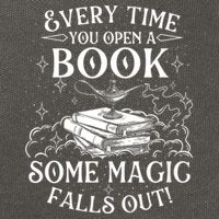 Every Time You Open A Book Some Magic Falls Out - Bookworm Cotton Canvas Backpack
