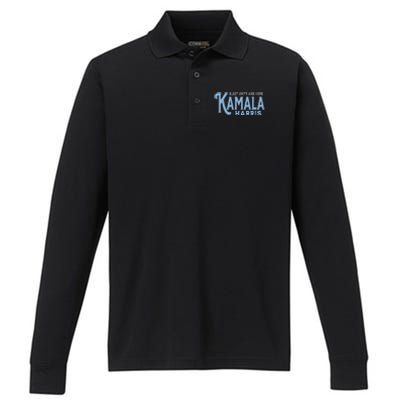 Elect Unity And Hope Kamala Harris For President 2024 Performance Long Sleeve Polo