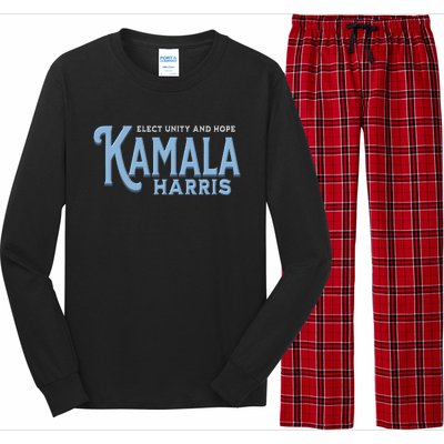 Elect Unity And Hope Kamala Harris For President 2024 Long Sleeve Pajama Set