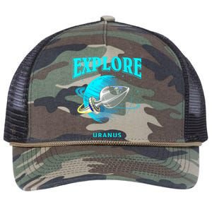 Explore Uranus Allien Retro Rope Trucker Hat Cap