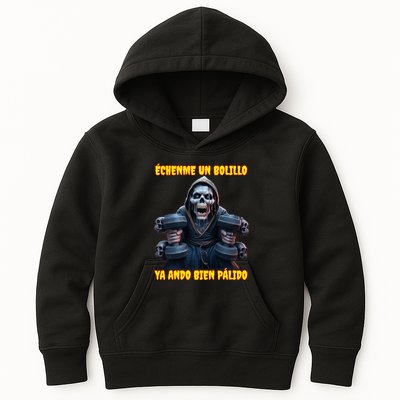 Echenme Un Bolillo Ya Ando Bien Palido Calacas Chidas Gym Kids Hoodie