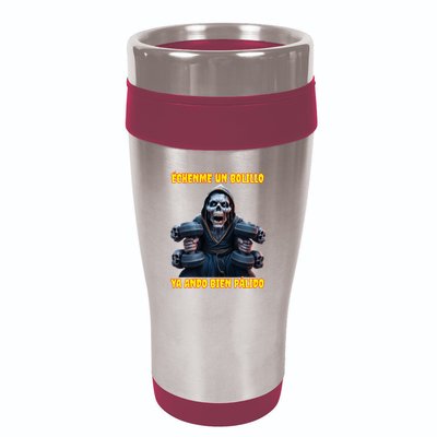 Echenme Un Bolillo Ya Ando Bien Palido Calacas Chidas Gym 16oz Travel Tumbler