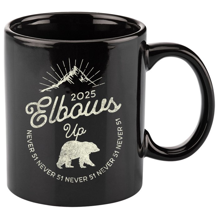 Elbows Up Canada 2025 Never 51 11oz C Handle Ceramic Mug