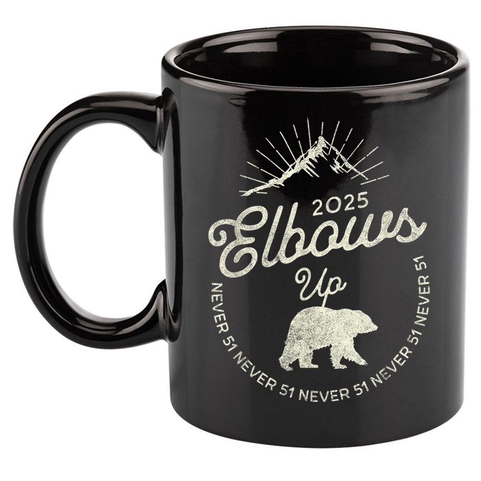 Elbows Up Canada 2025 Never 51 11oz C Handle Ceramic Mug