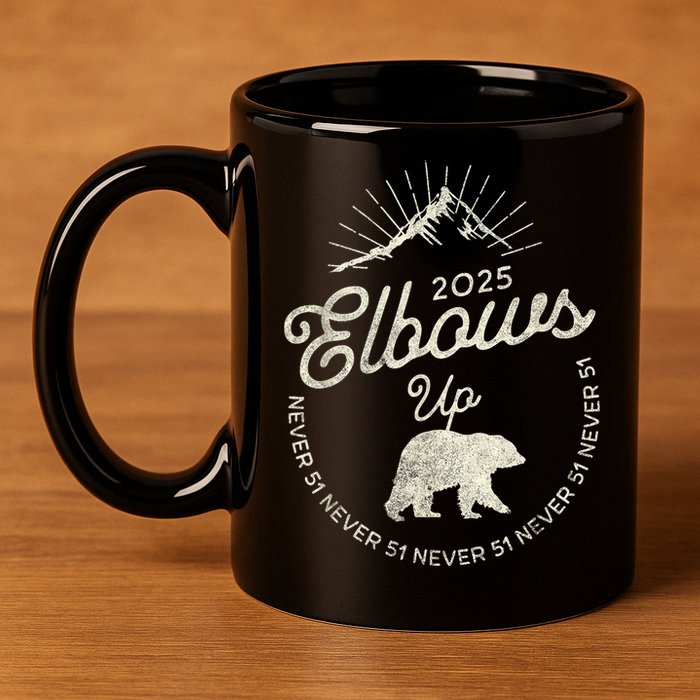 Elbows Up Canada 2025 Never 51 11oz C Handle Ceramic Mug
