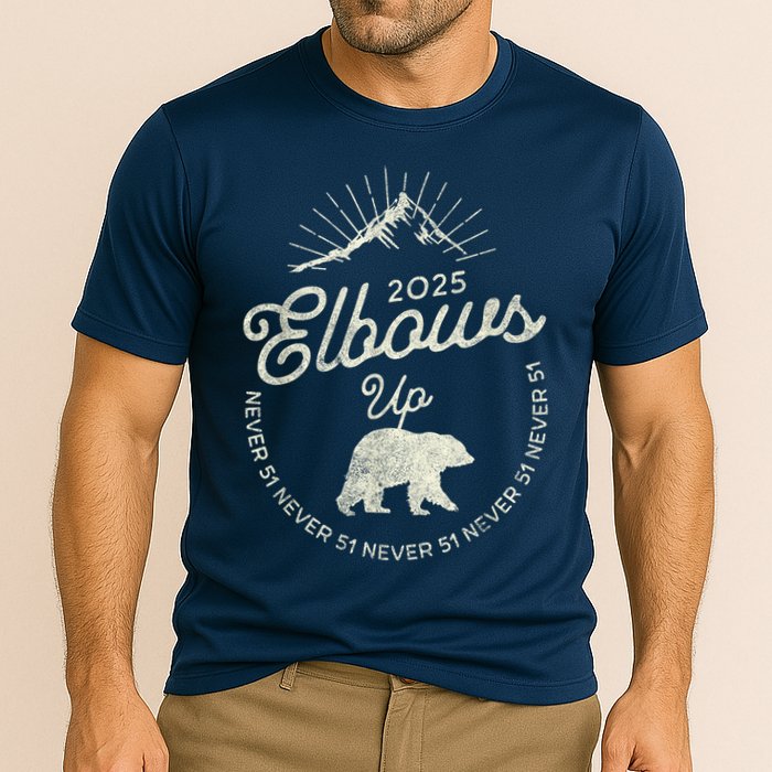 Elbows Up Canada 2025 Never 51 Performance Shirt