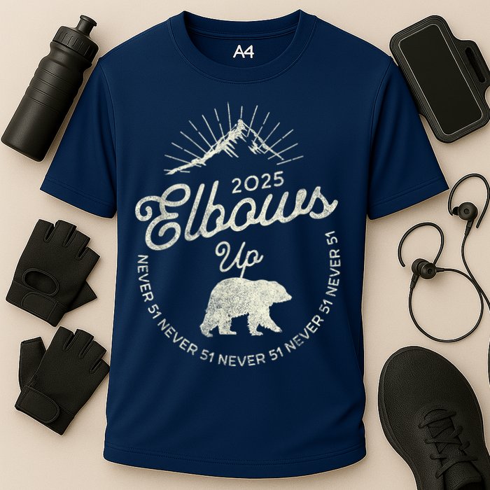 Elbows Up Canada 2025 Never 51 Performance Shirt