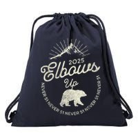 Elbows Up Canada 2025 Never 51 Drawstring Bag