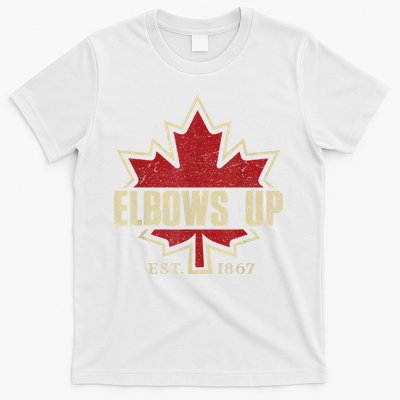 Elbows Up Canada True North Strong Free Proud Canadian T-Shirt