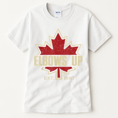 Elbows Up Canada True North Strong Free Proud Canadian Tall T-Shirt