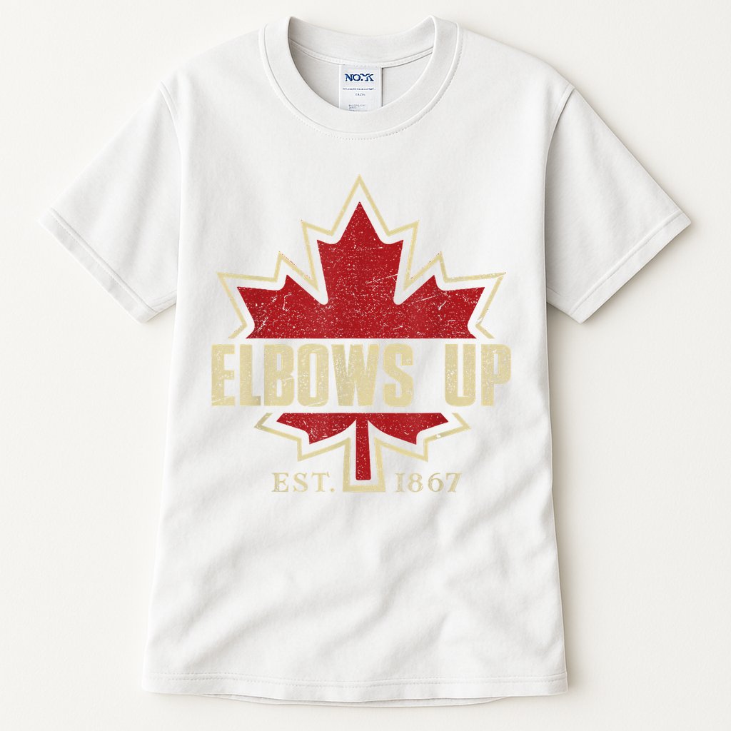Elbows Up Canada True North Strong Free Proud Canadian Tall T-Shirt