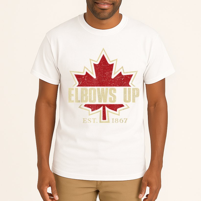 Elbows Up Canada True North Strong Free Proud Canadian Tall T-Shirt