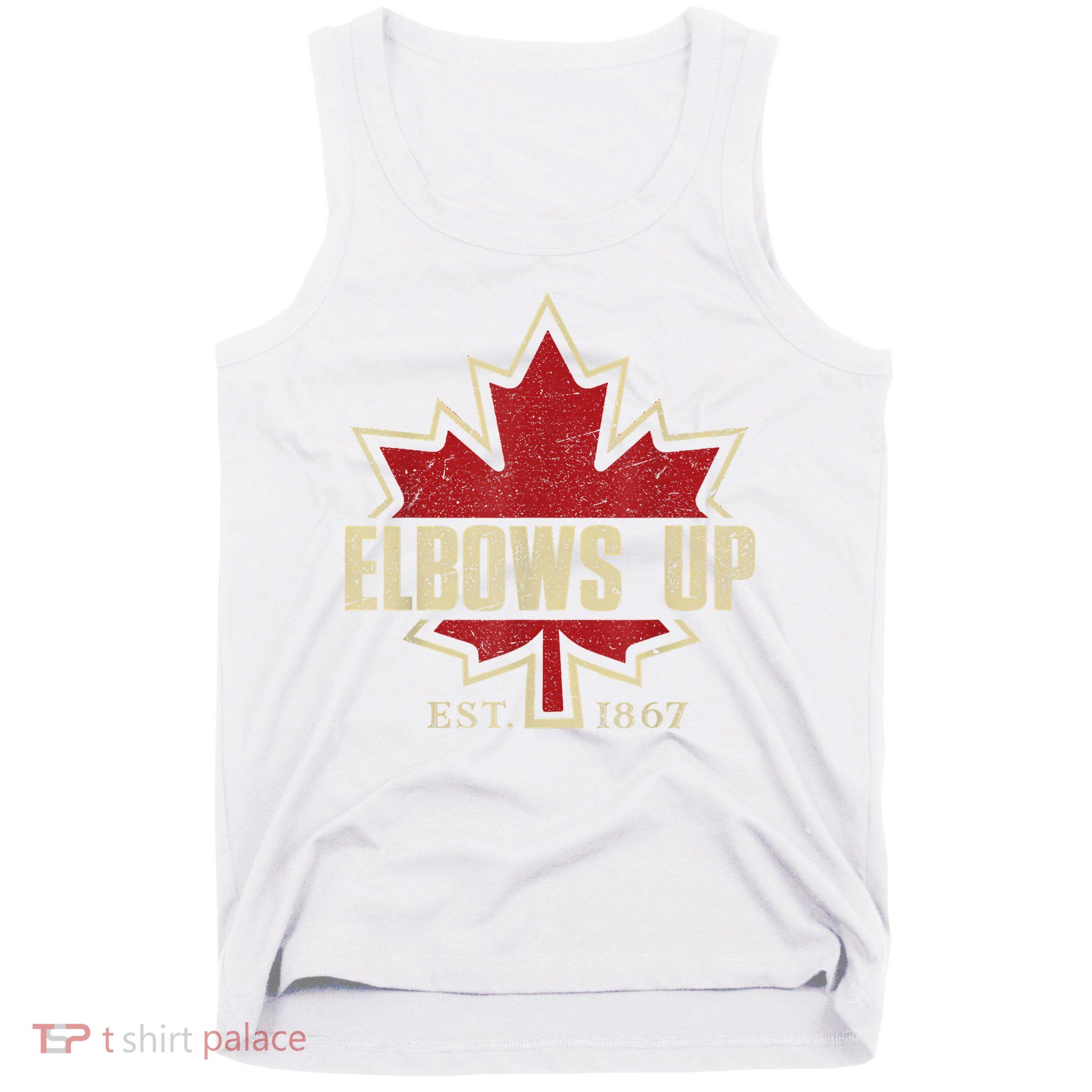 Elbows Up Canada True North Strong Free Proud Canadian Tank Top
