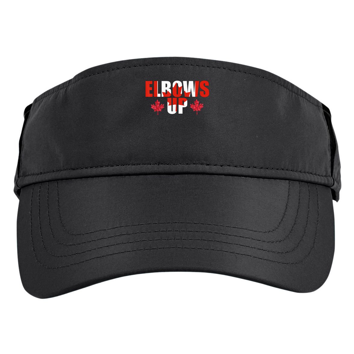 Elbows Up Canada Strong And Free Proud Canadian Adult Drive Performance Visor