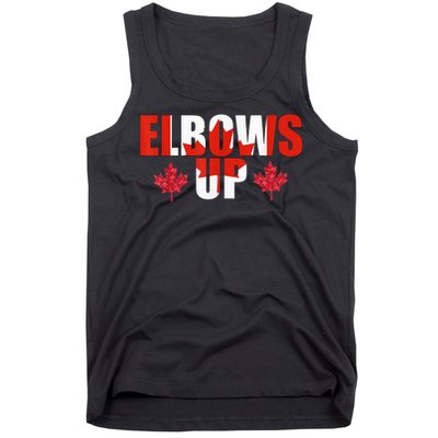 Elbows Up Canada Strong And Free Proud Canadian Tank Top