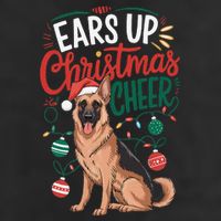 Ears Up Christmas Cheer German Shepherd Dog Mom Cool Comfort Performance Bucket Hat