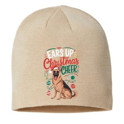 Ears Up Christmas Cheer German Shepherd Dog Mom Sustainable Beanie