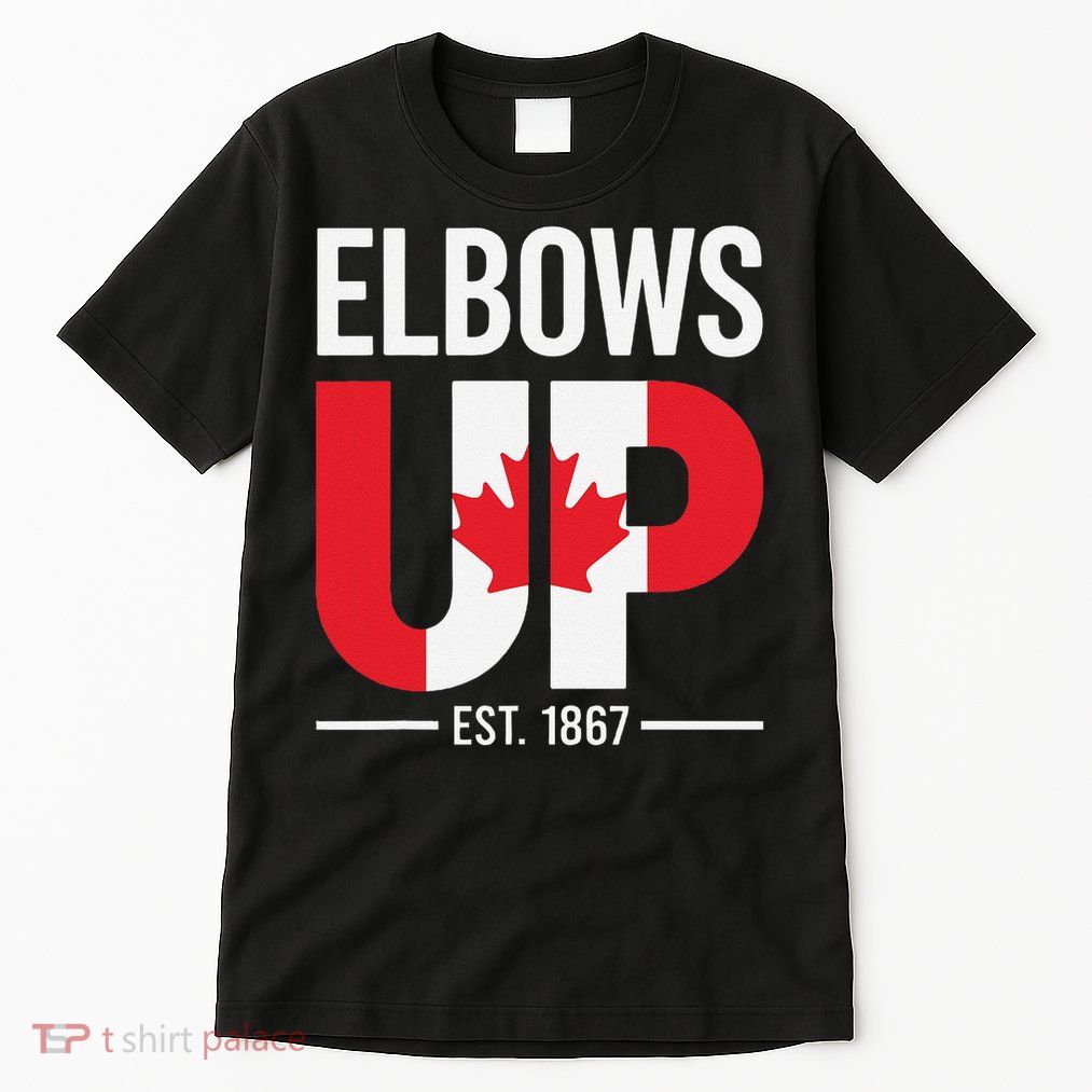 Elbows Up Canada Est 1867 Proud Canadian Strong Canada Tall T-Shirt