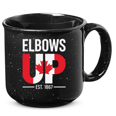 Elbows Up Canada Est 1867 Proud Canadian Strong Canada 15oz Campfire Ceramic Mug