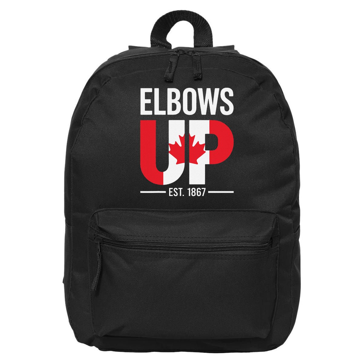 Elbows Up Canada Est 1867 Proud Canadian Strong Canada 16 in Basic Backpack