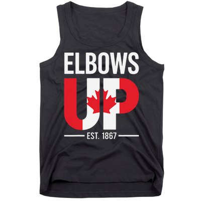 Elbows Up Canada Est 1867 Proud Canadian Strong Canada Tank Top