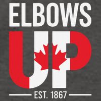 Elbows Up Canada Est 1867 Proud Canadian Strong Canada Vector Backpack