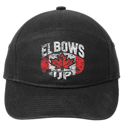 Elbows Up Canada 7-Panel Snapback Hat