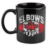 Elbows Up Canada 11oz C Handle Ceramic Mug