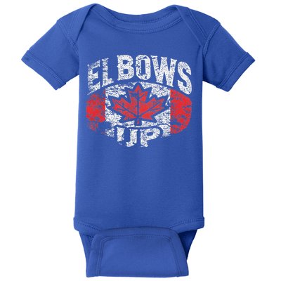 Elbows Up Canada Baby Bodysuit
