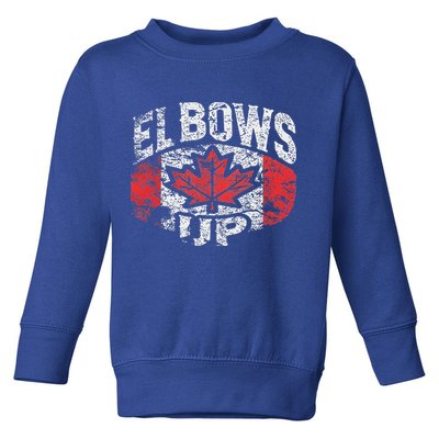 Elbows Up Canada Toddler Sweatshirt