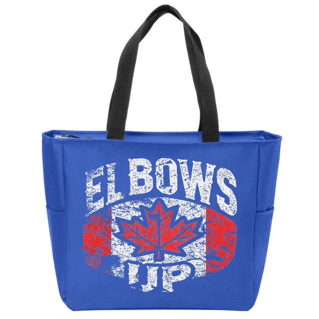 Elbows Up Canada Zip Tote Bag