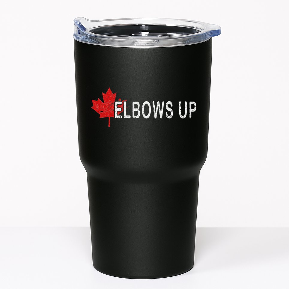 Elbows Up Canada,never 51 Canada Flag Funny Men Women Gift Tumbler