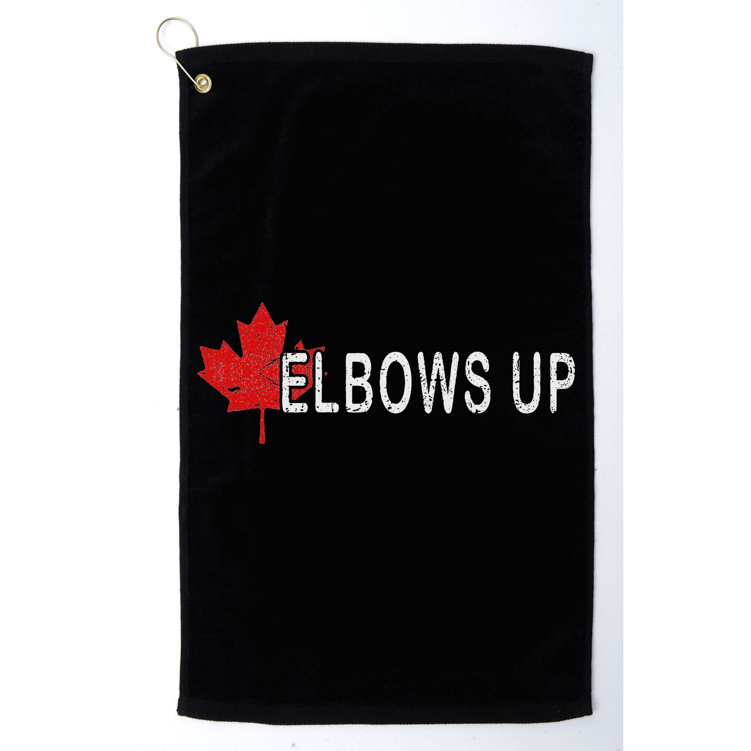 Elbows Up Canada,never 51 Canada Flag Funny Men Women Gift Golf Towel
