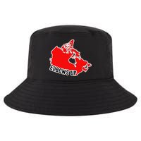 Elbows Up - Canada Map - Anti Trump - True North - Never 5 Cool Comfort Performance Bucket Hat