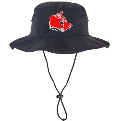 Elbows Up - Canada Map - Anti Trump - True North - Never 5 Bucket Hat