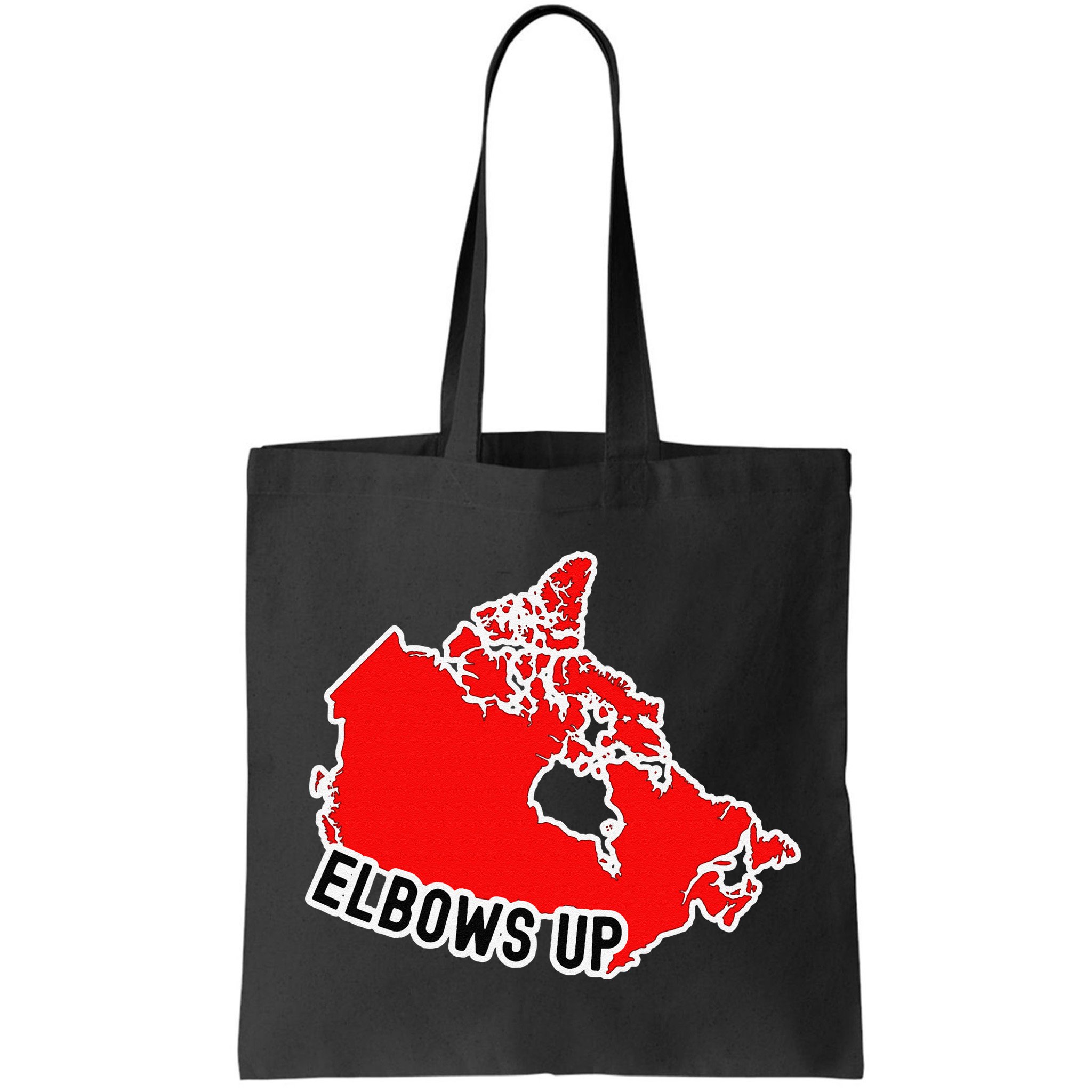 Elbows Up - Canada Map - Anti Trump - True North - Never 5 Bag