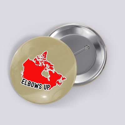 Elbows Up - Canada Map - Anti Trump - True North - Never 5 Button