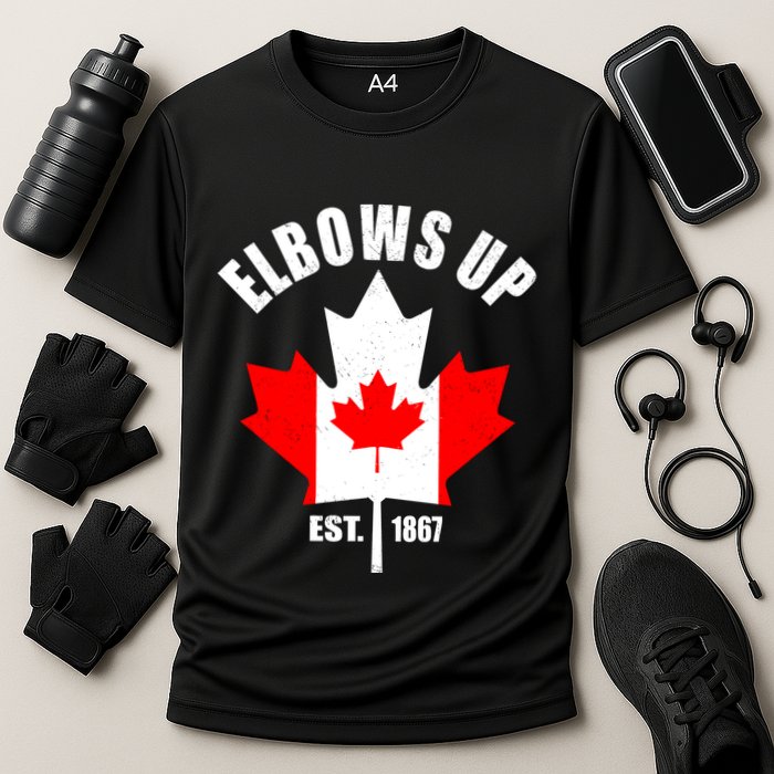 Elbows Up Canada Cooling Performance Crew T-Shirt
