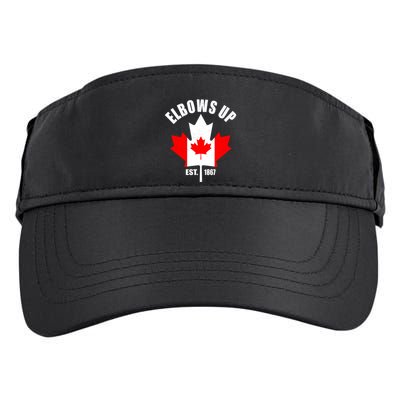 Elbows Up Canada Adult Drive Performance Visor