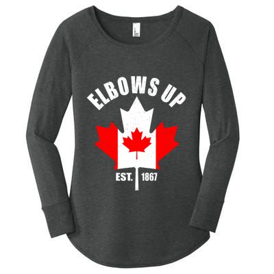 Elbows Up Canada Women's Perfect Tri Tunic Long Sleeve Shirt