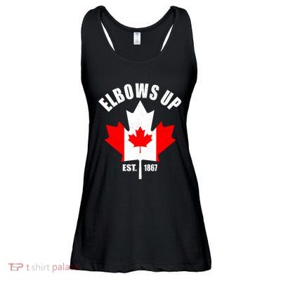 Elbows Up Canada Ladies Essential Flowy Tank