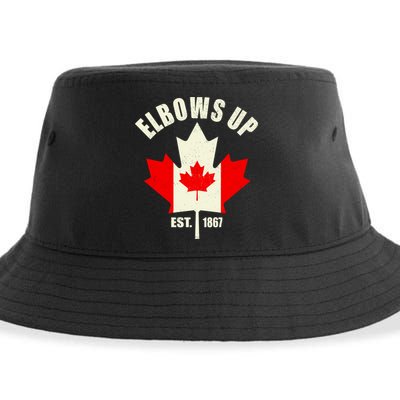 Elbows Up Canada Sustainable Bucket Hat