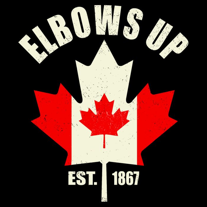 Elbows Up Canada Button
