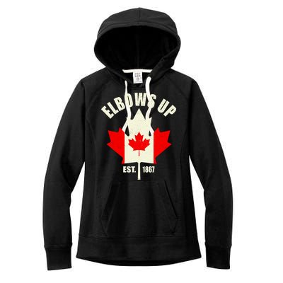 Elbows Up Canada Women's Fleece Hoodie