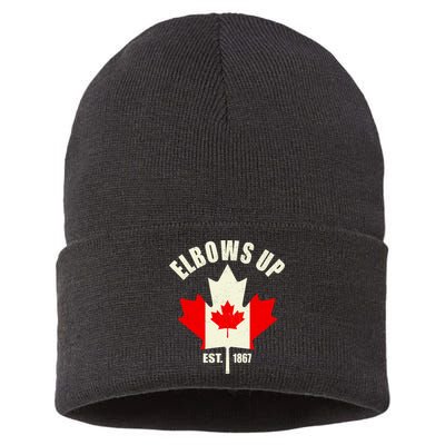 Elbows Up Canada Sustainable Knit Beanie