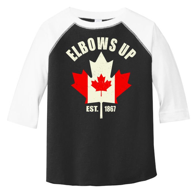 Elbows Up Canada Toddler Fine Jersey T-Shirt